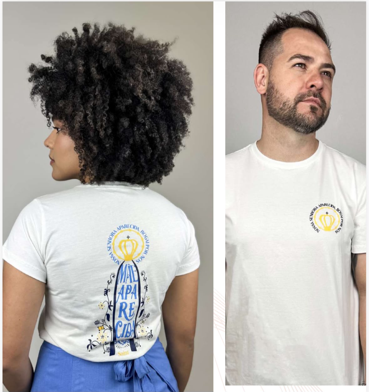 Babylook Aparecida - Cor: Offwhite
